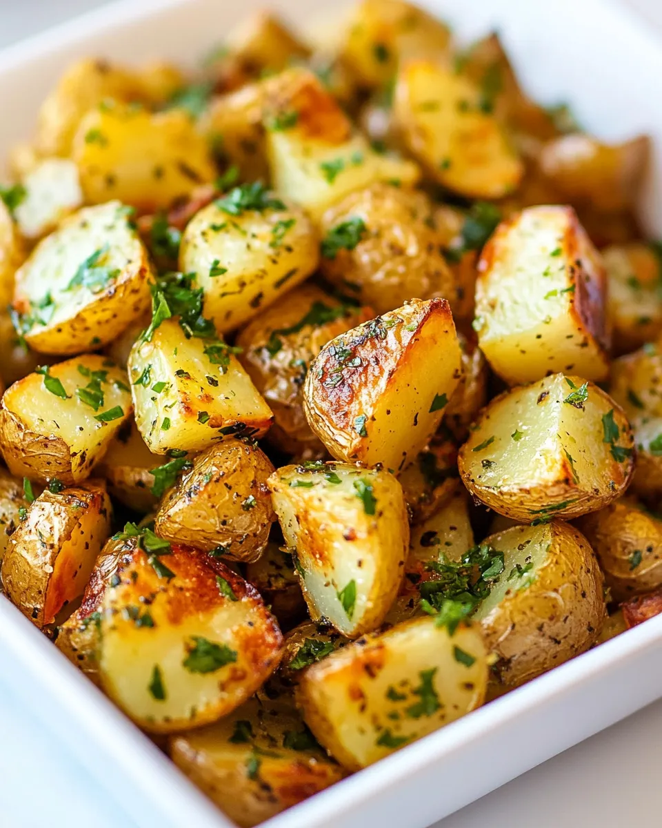 Delicious Lemon Roasted Potatoes shot
