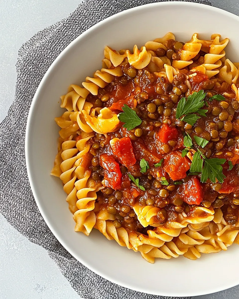 Homemade Lentil Pasta photo