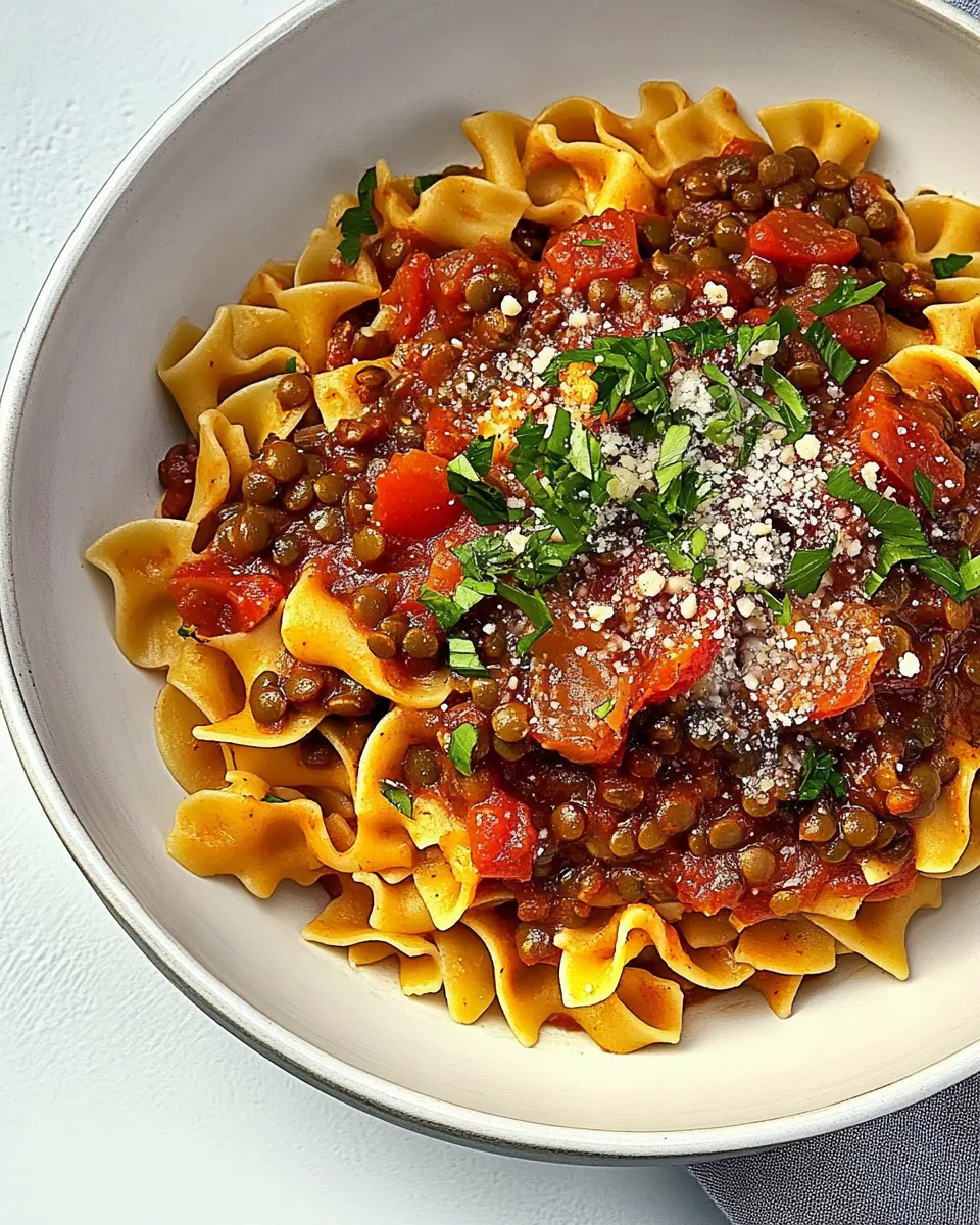 Classic Lentil Pasta image