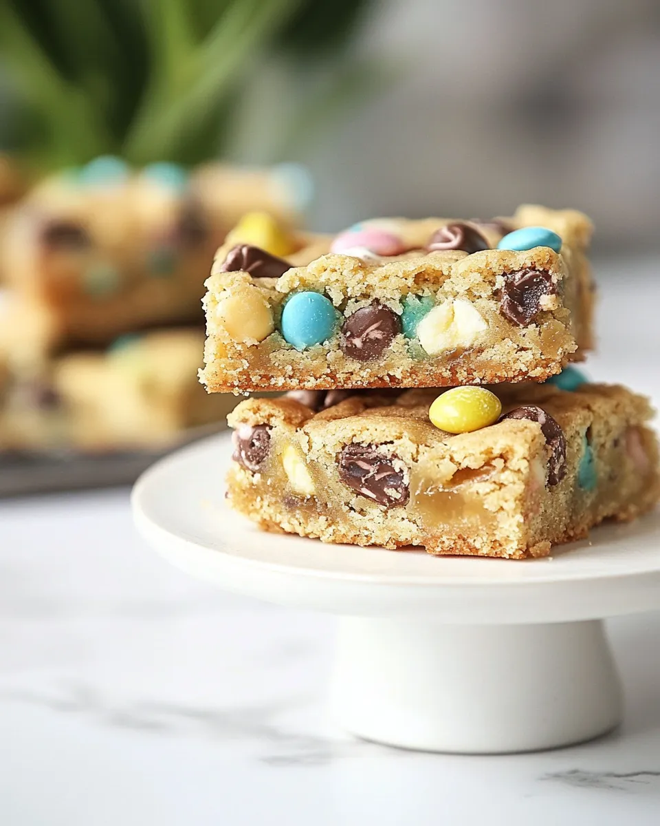 Delicious Loaded Candy Cookie Bars shot