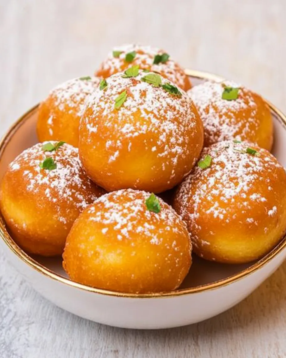 Homemade Lokma: Fried Donuts Dipped in Syrup photo