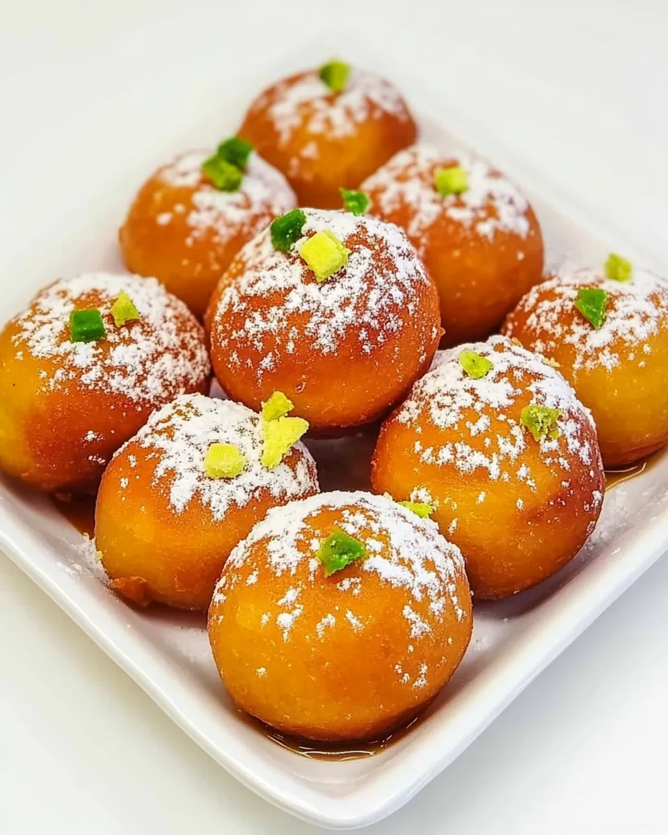 Delicious Lokma: Fried Donuts Dipped in Syrup shot