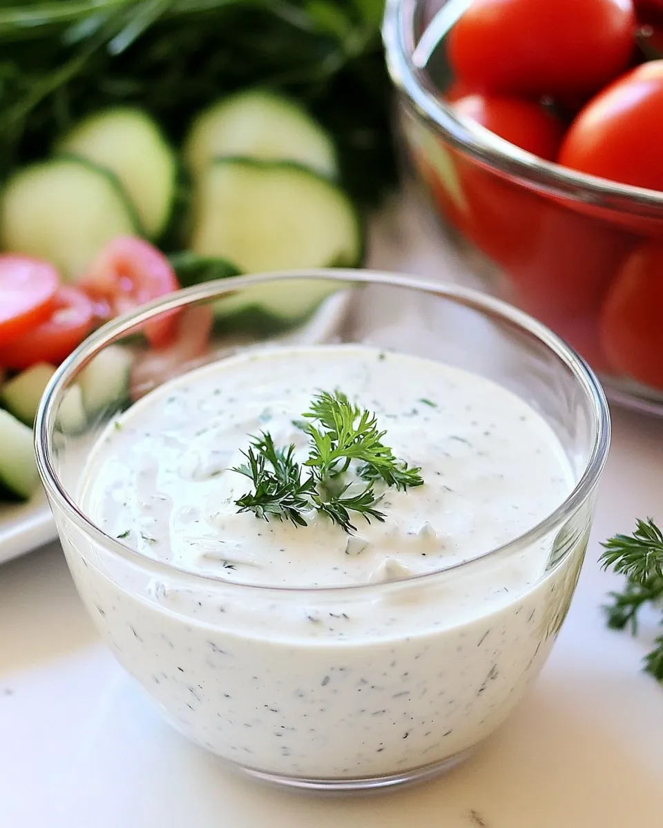 Delicious Low-fat Buttermilk Ranch Dressing shot