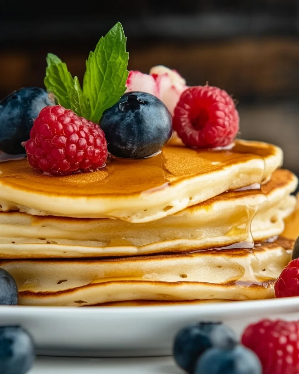 Quick Low Calorie Pancakes shot