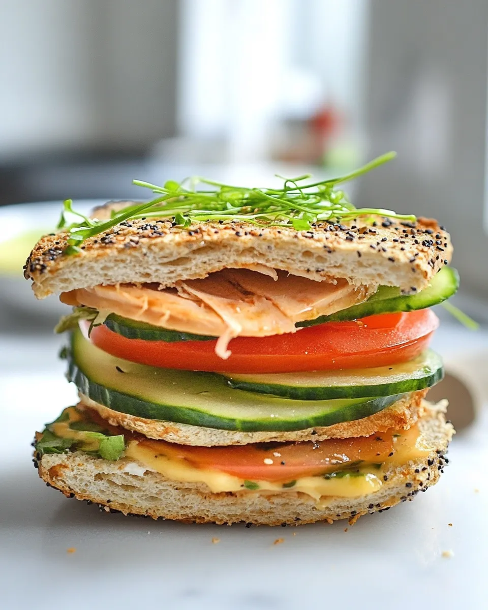 Classic Low Carb Bagel Sandwich image