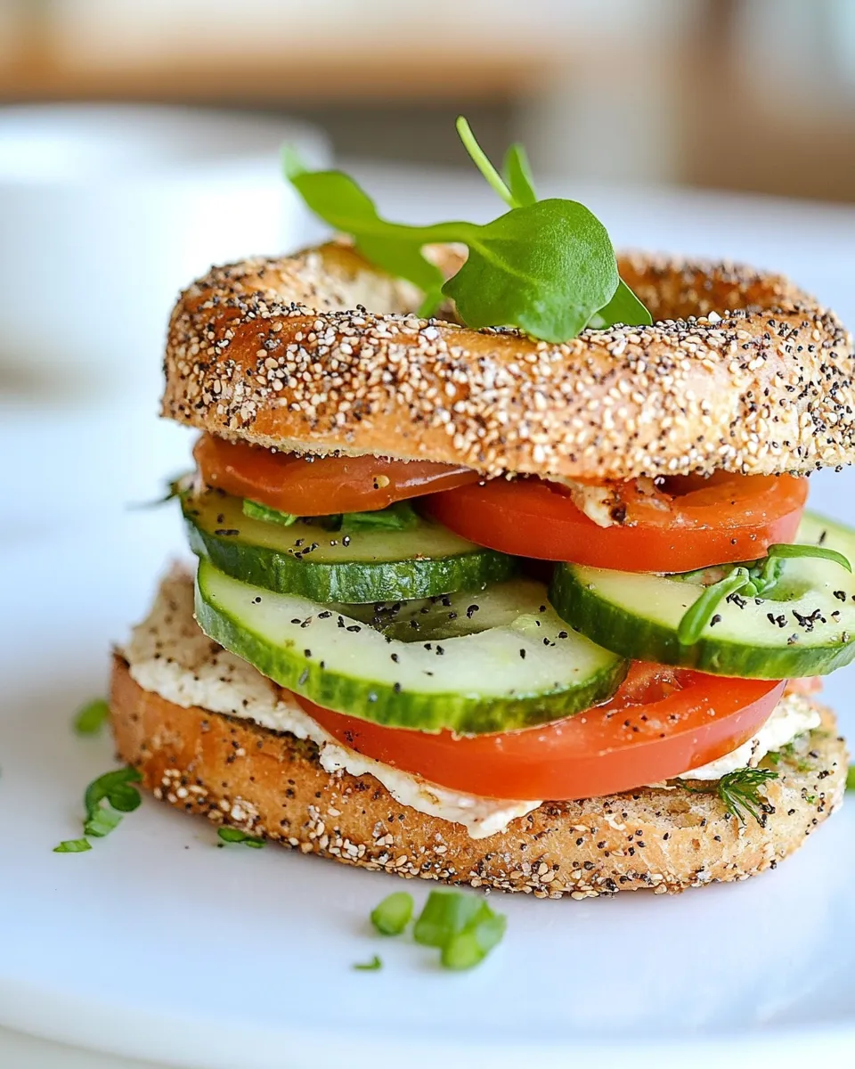 Easy Low Carb Bagel Sandwich recipe photo