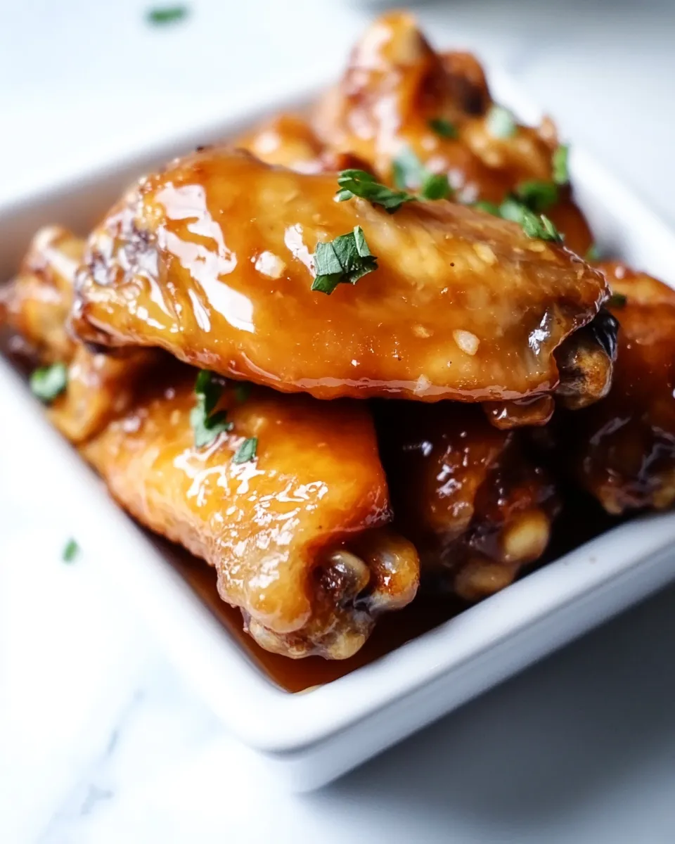 Delicious Maple Glazed Chicken Wings Recipe shot