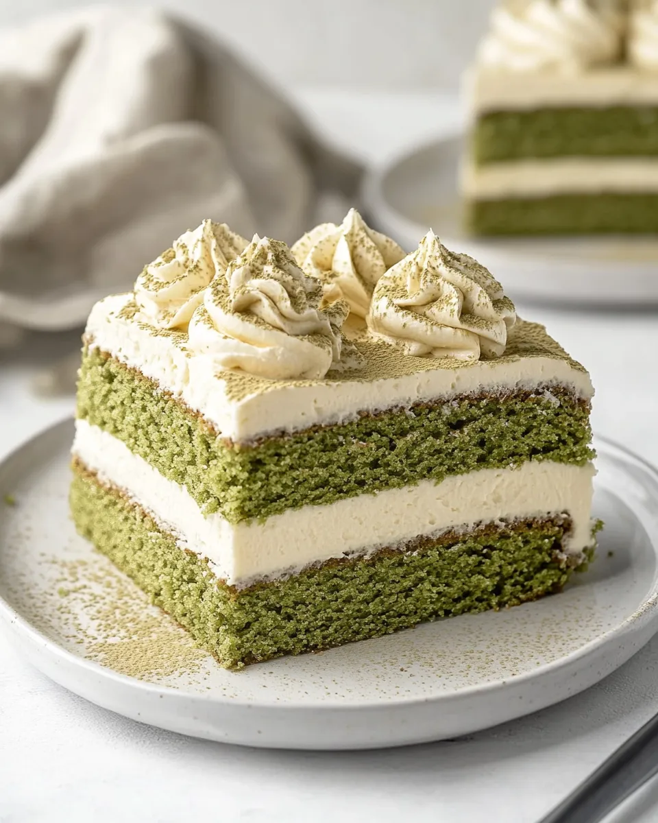 Classic Matcha Cake recipe photo