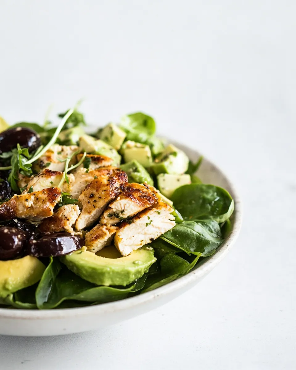 Classic Mediterranean Avocado Chicken Salad. dish image