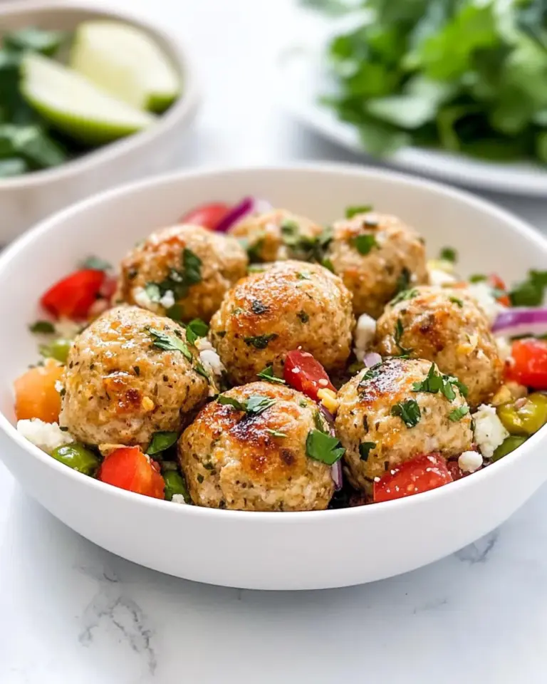 Homemade Mediterranean Chicken Meatballs photo