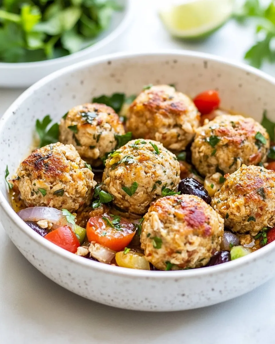 Classic Mediterranean Chicken Meatballs image