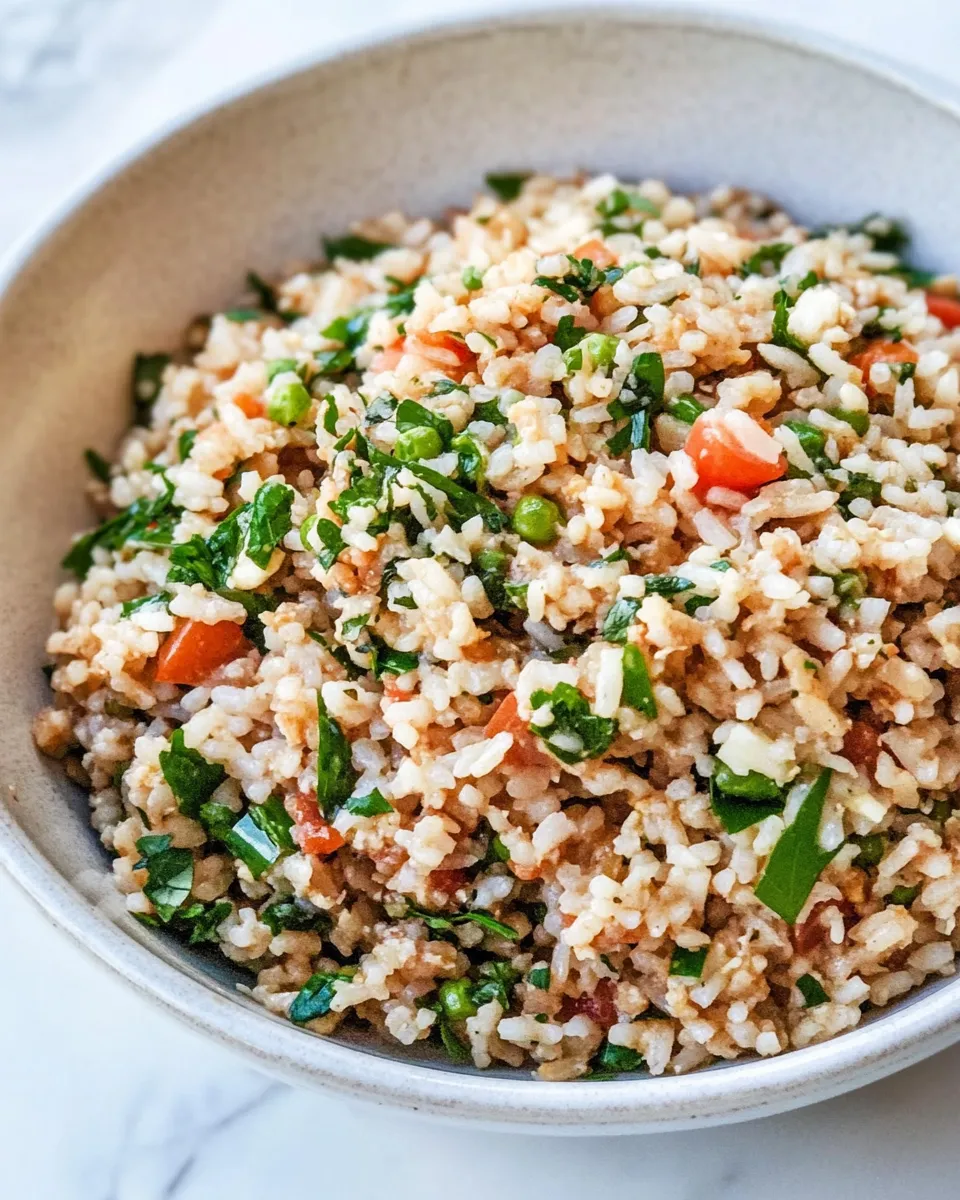Delicious Mediterranean Fried Rice shot