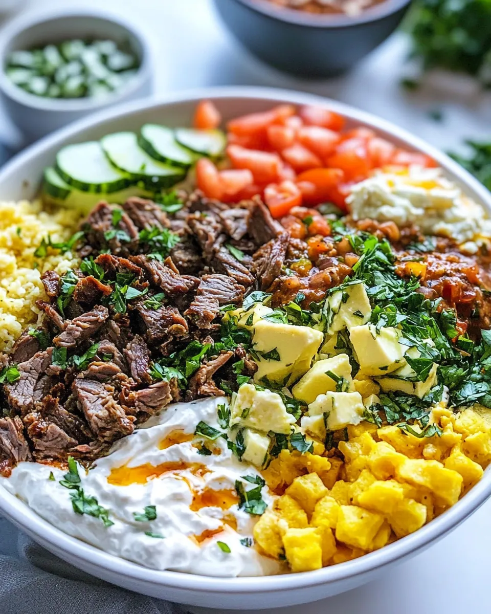 Delicious Mediterranean Lamb Bowls image