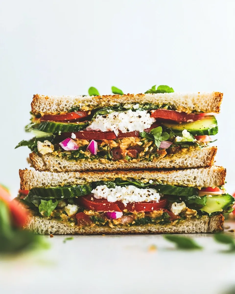 Homemade Mediterranean Sandwich photo