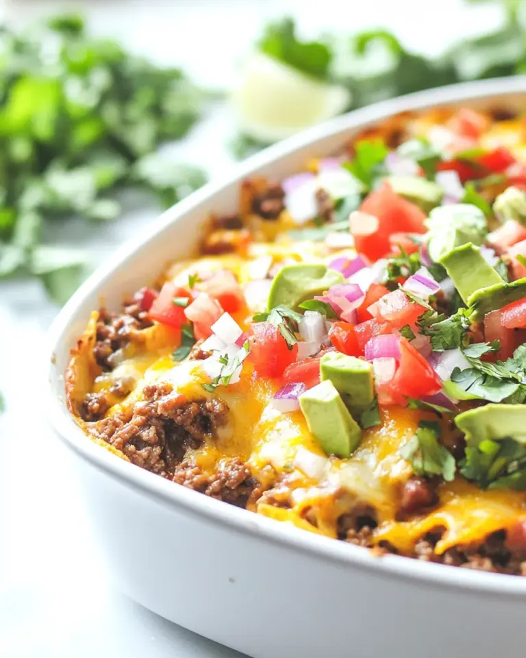 Homemade Mexican Beefy Nacho Casserole photo