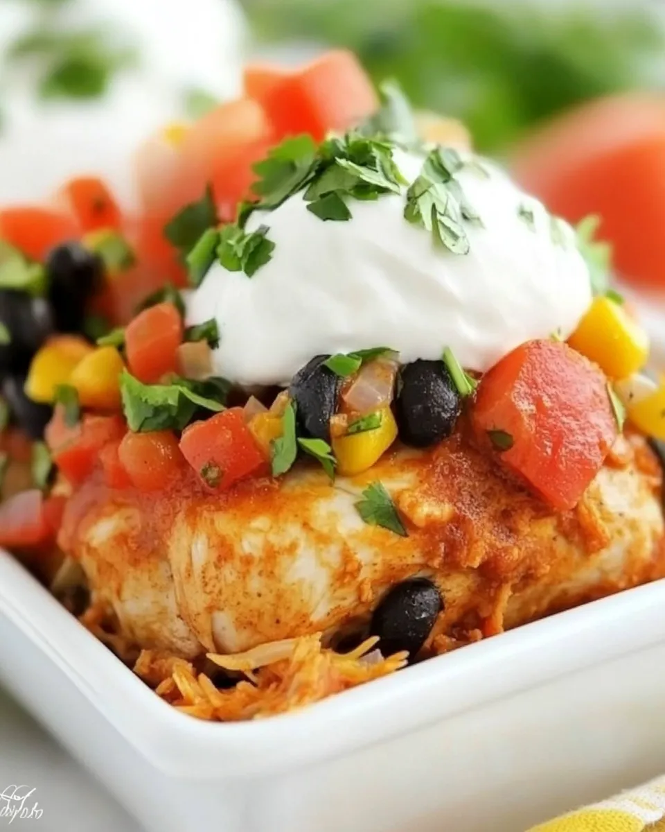 Savory Mexican Chicken Bake dish photo
