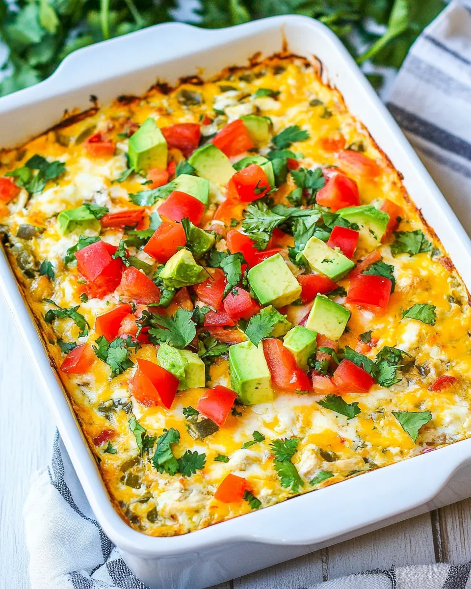 Delicious Mexican Chicken Casserole shot