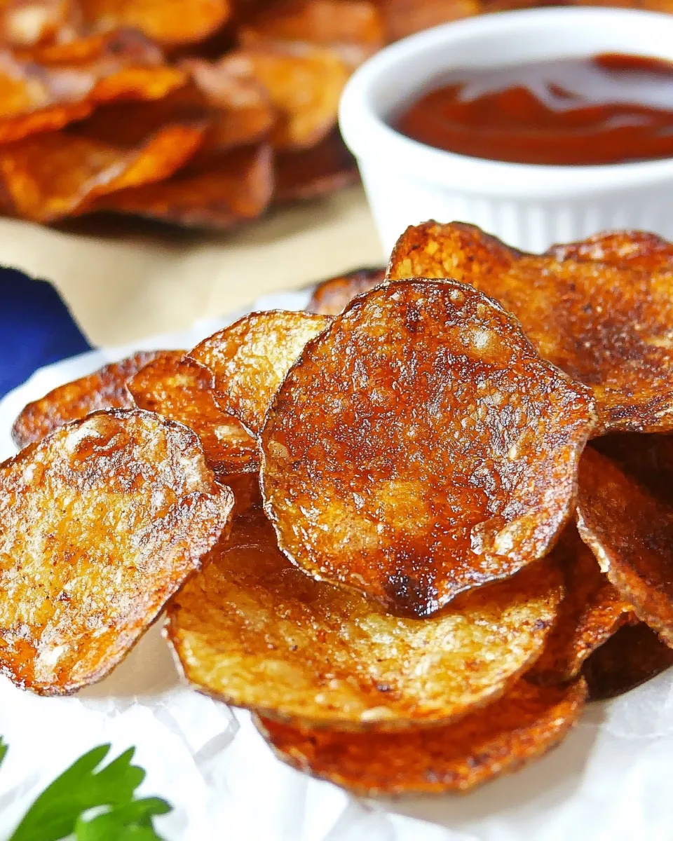 Easy Microwave BBQ Potato Chips photo