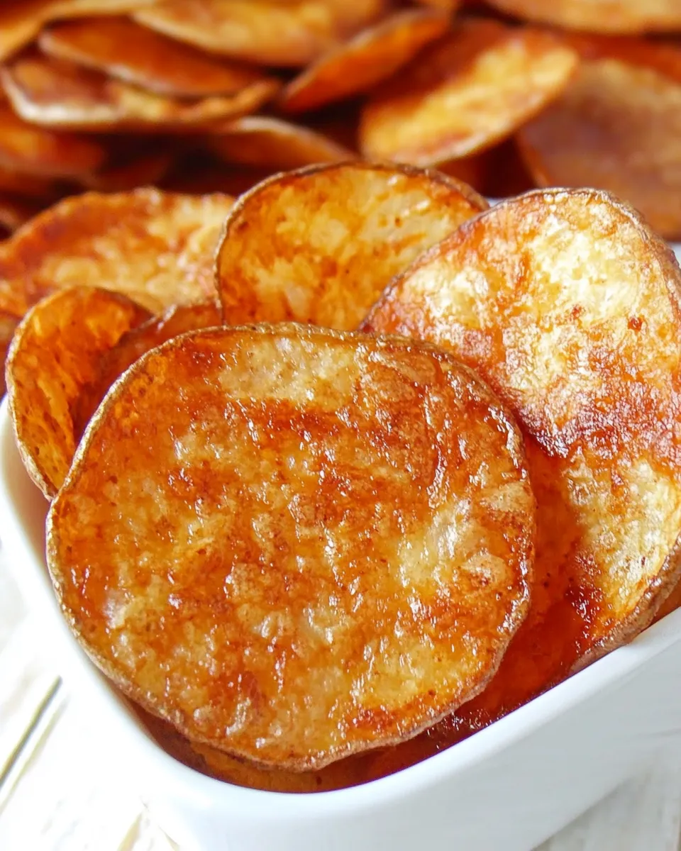Homemade Microwave BBQ Potato Chips recipe photo