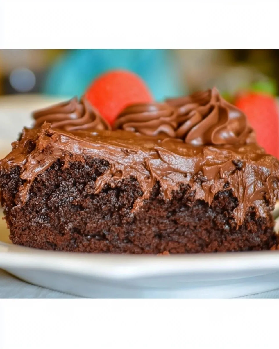 Delicious Midnight Chocolate Cake shot