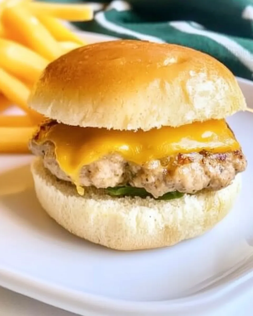 Easy Mini Turkey Burger Sliders With Cheese Recipe shot