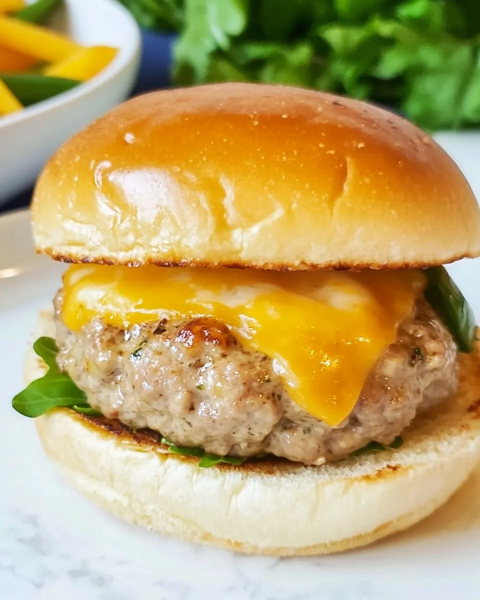 Delicious Mini Turkey Burger Sliders With Cheese Recipe dish photo
