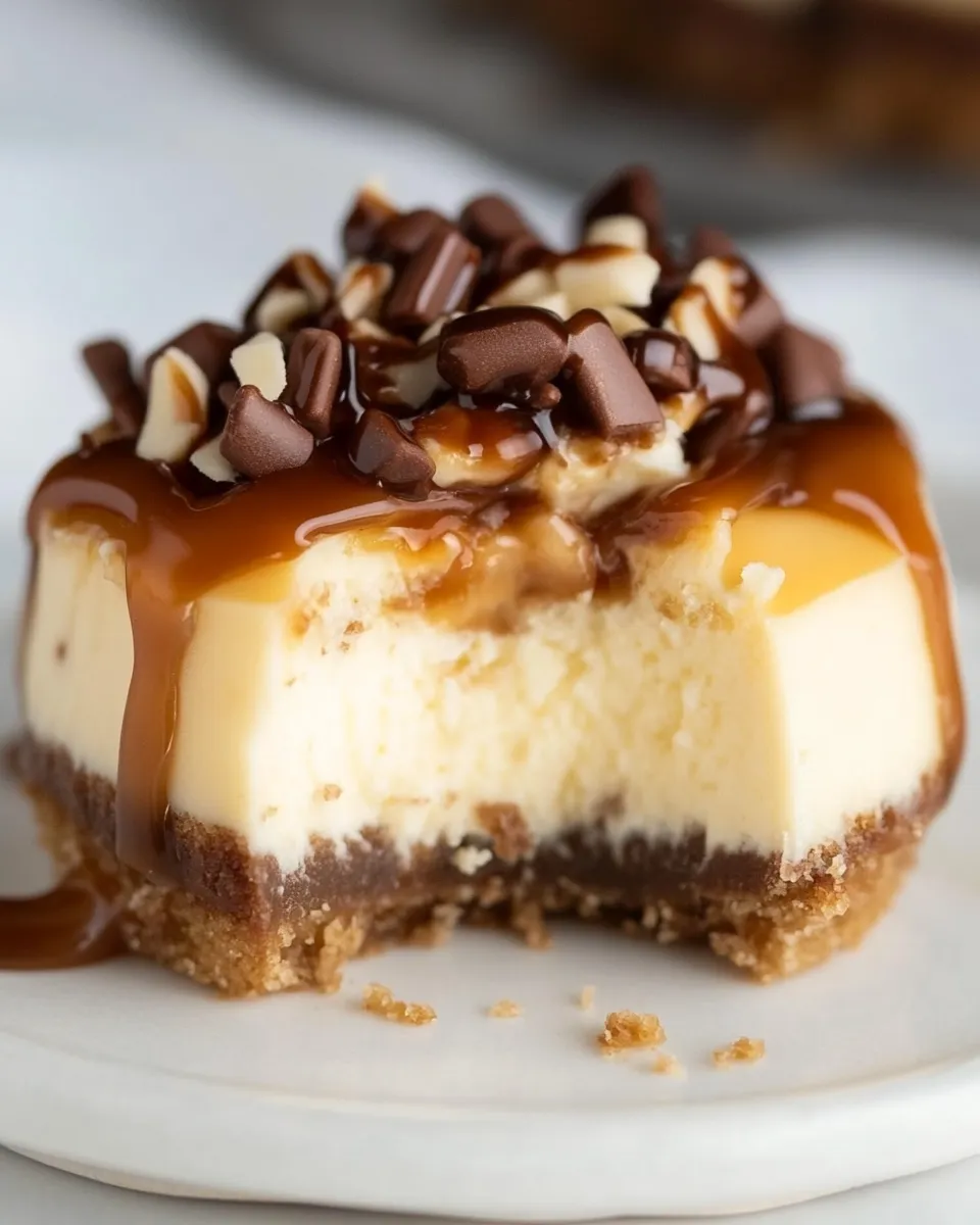 Delicious Mini Turtle Cheesecakes image