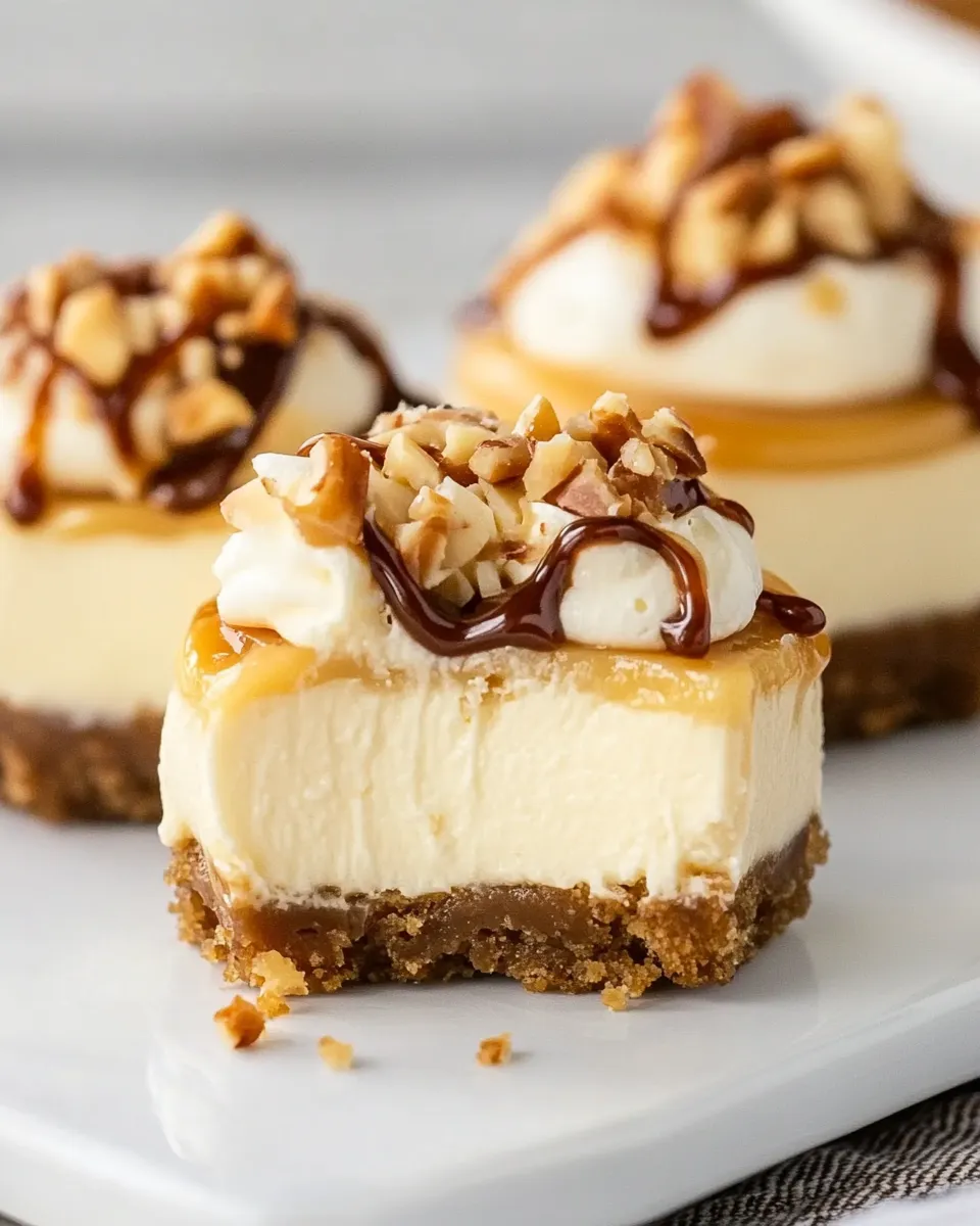 Classic Mini Turtle Cheesecakes recipe photo