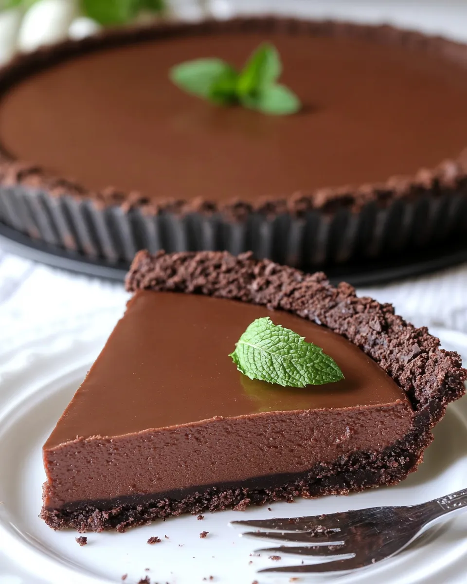 Classic Mint Chocolate Tart image