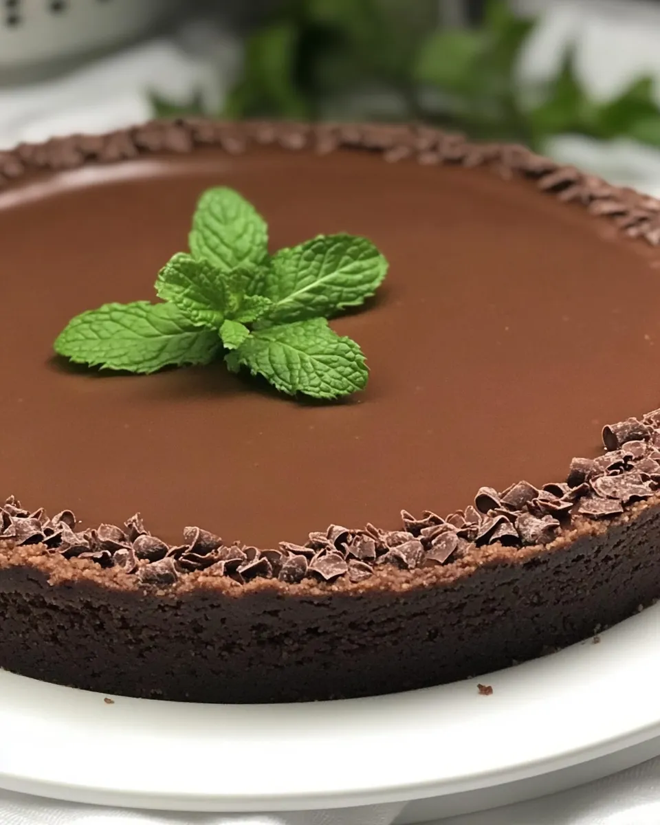 Easy Mint Chocolate Tart recipe photo
