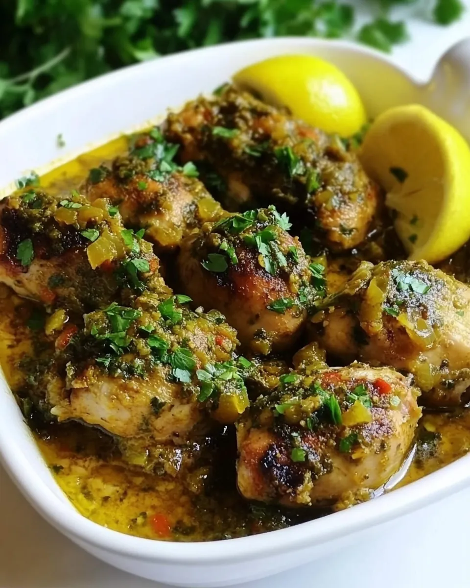 Homemade Moroccan Chicken (Djej Makalli) recipe photo