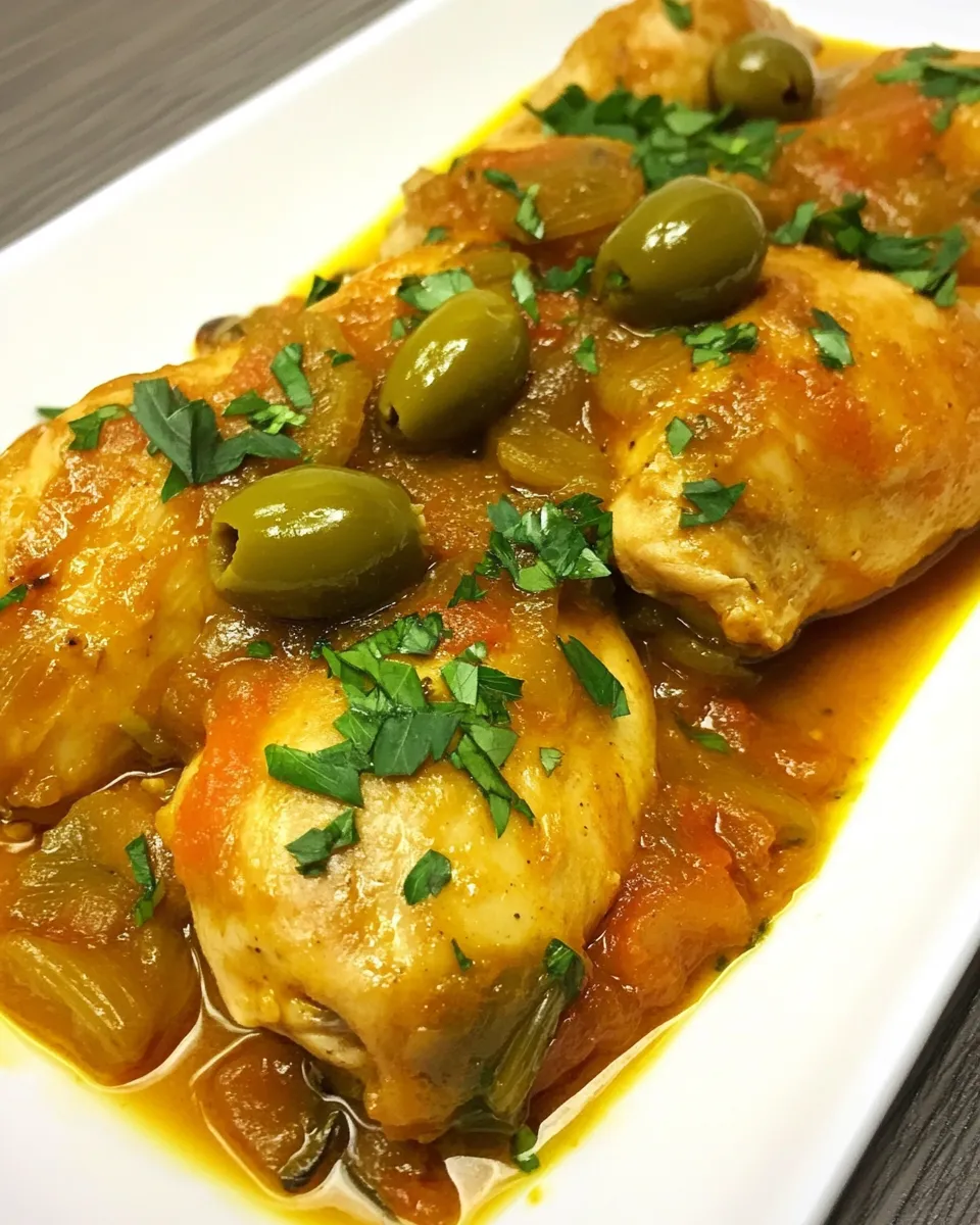 Easy Moroccan Lemon Chicken with Olives recipe photo