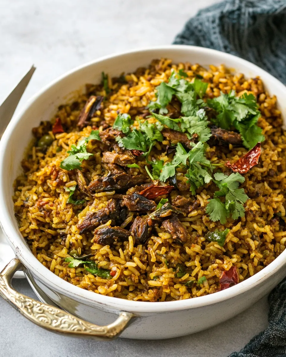 Delicious Mujadara Recipe (Lebanese Rice) dish photo