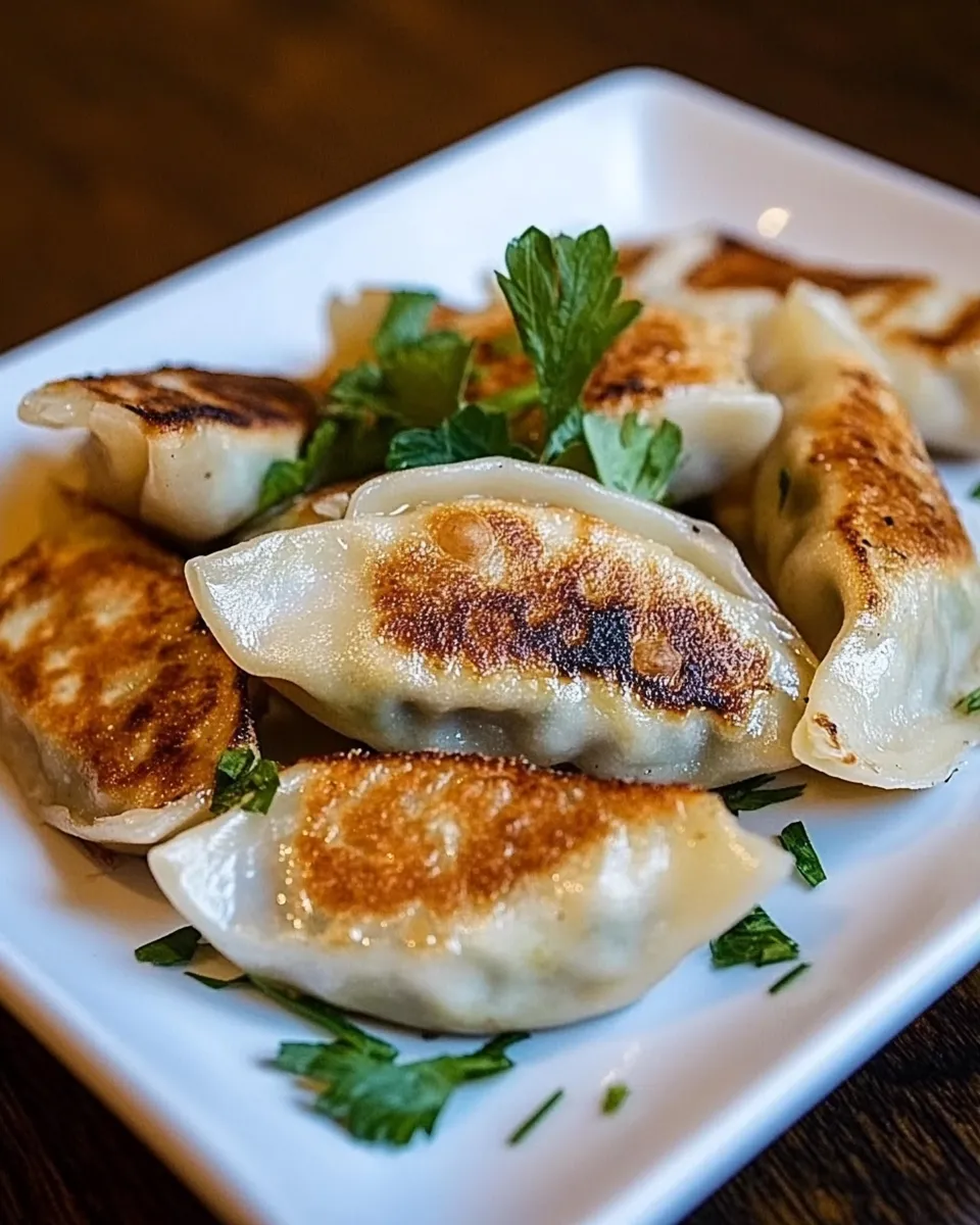 Delicious Mushroom Tofu Potstickers recipe image