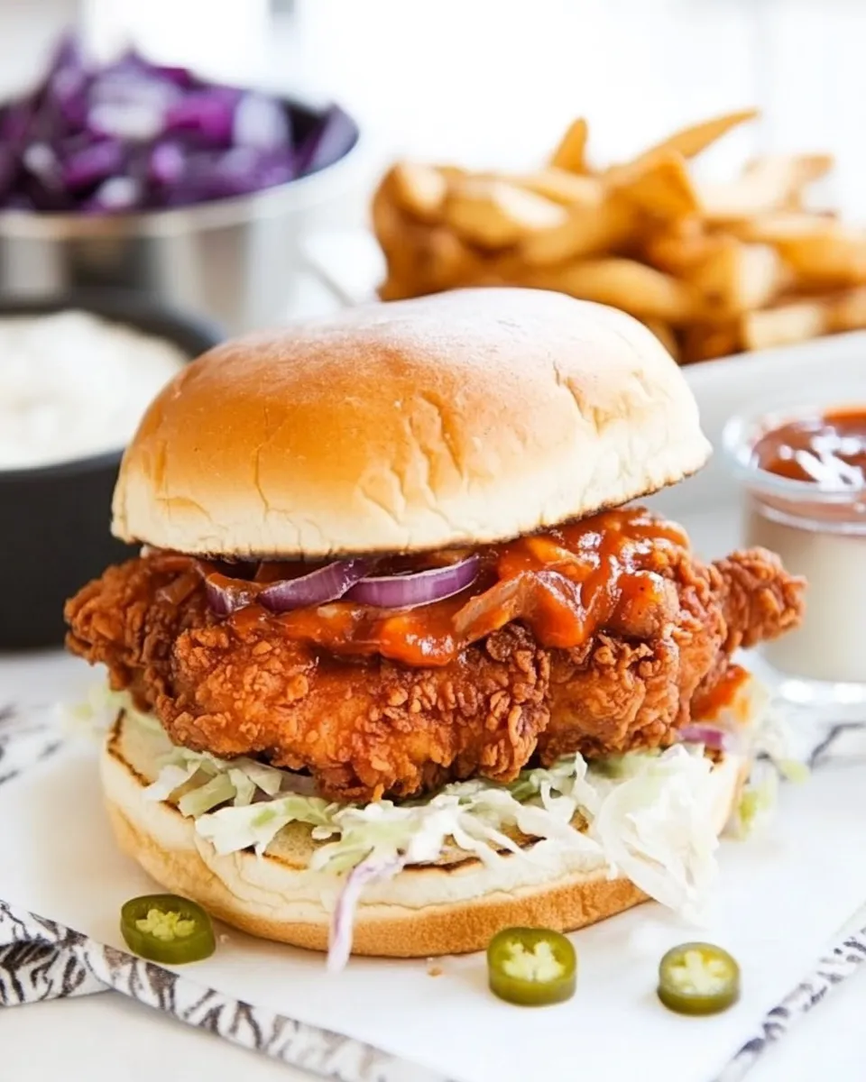 Classic Nashville Hot Chicken Sandwich Recipe image