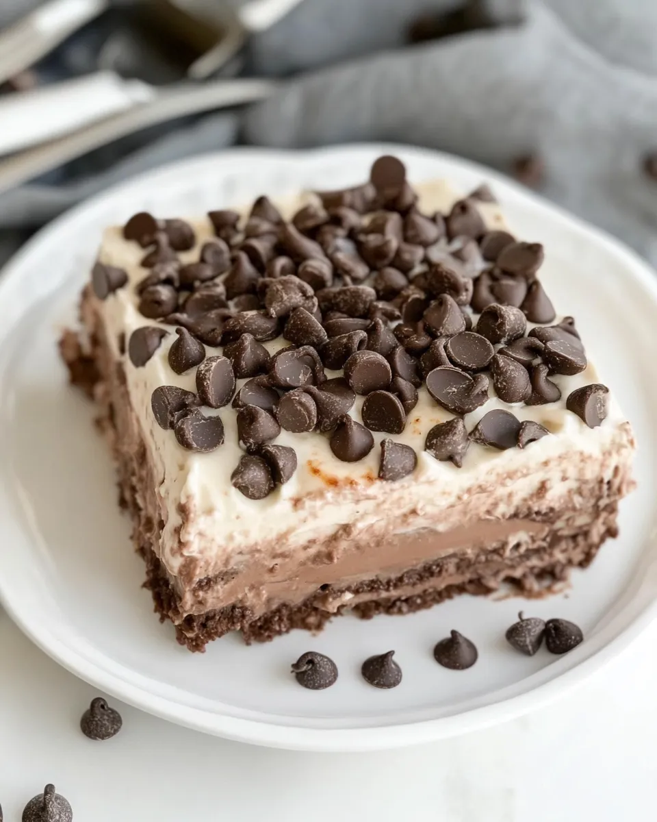 Homemade No-Bake Chocolate Lasagna photo