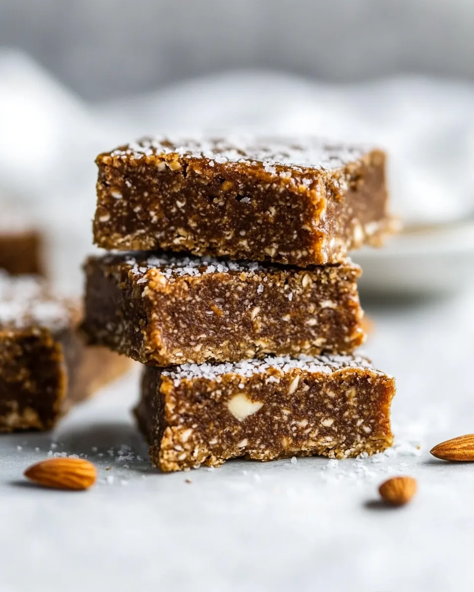 Healthy No-Bake Whole30 Apple-Almond Butter Bars shot