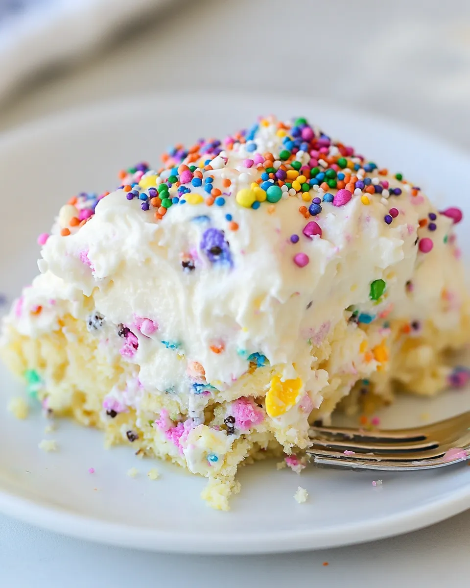 Classic No Bake Funfetti Lush Dessert recipe photo