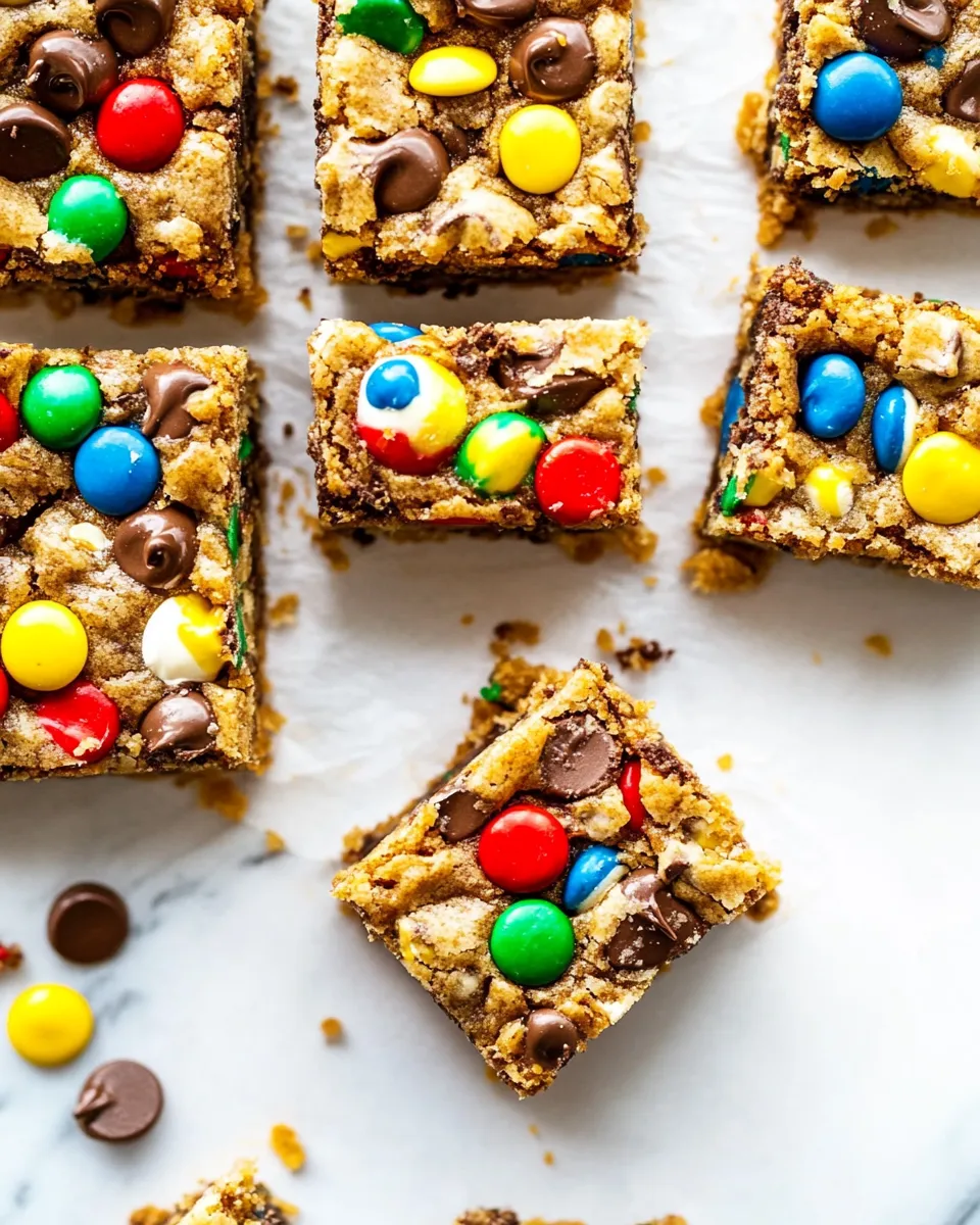 Easy No Bake Monster Cookie Bars photo
