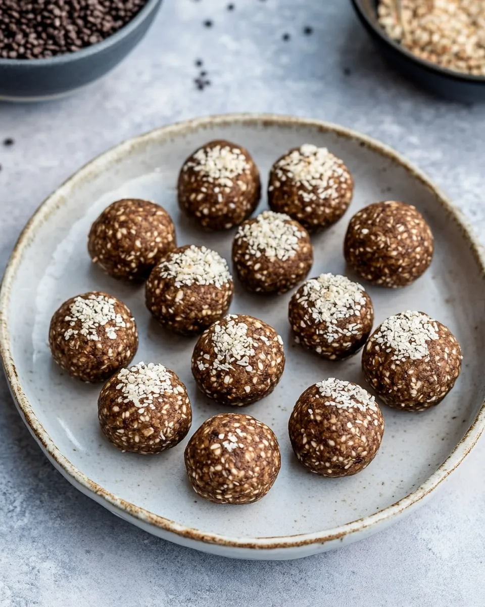 Delicious No Bake Protein Power Balls shot