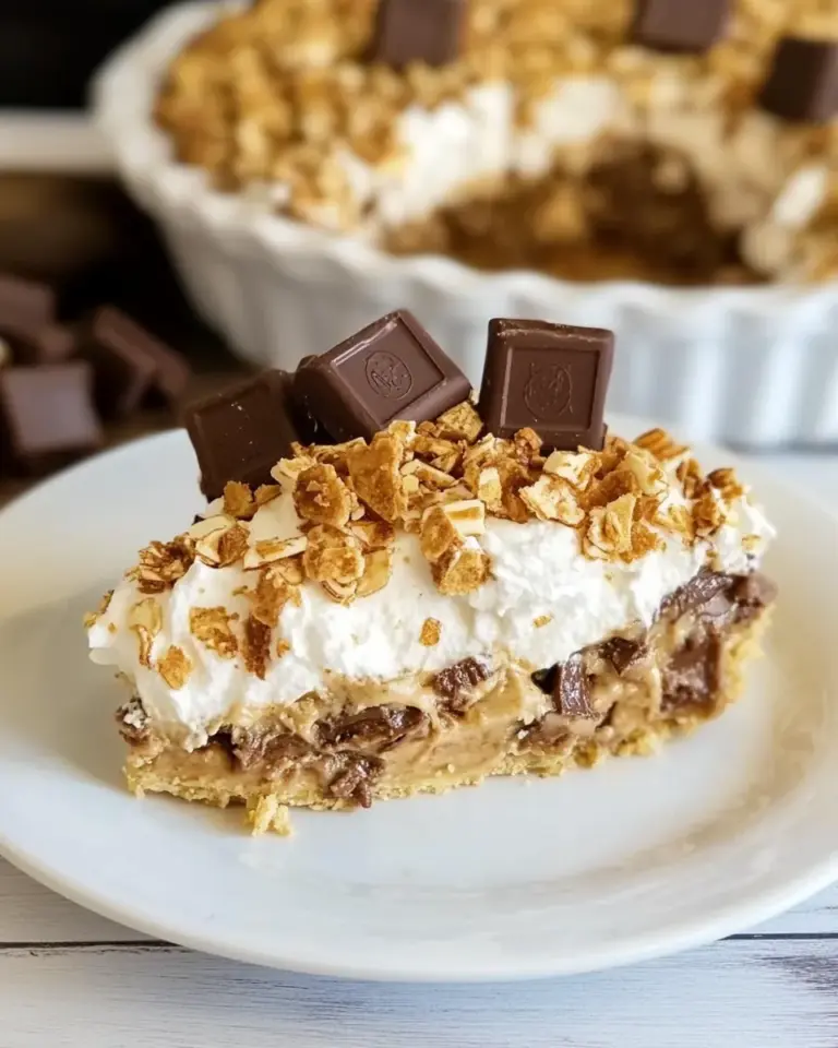 Easy No Bake Snickers Pie photo