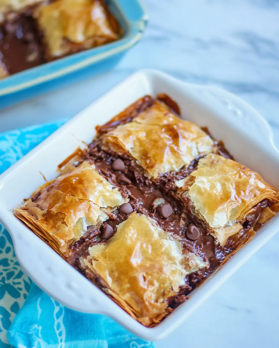 Easy Nutella Chocolate Chip Baklava recipe photo