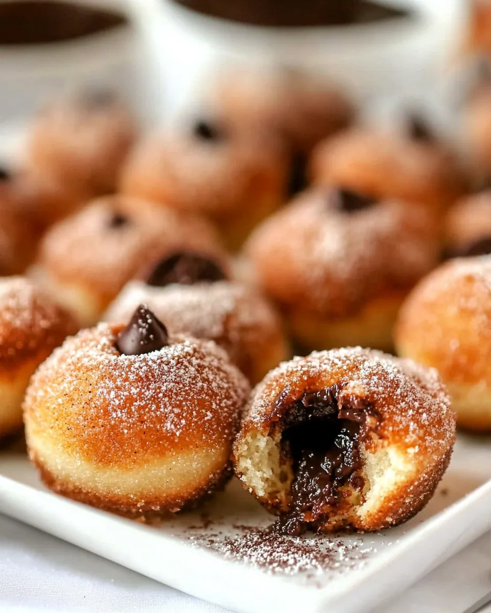 Classic Nutella Churro Donut Holes image
