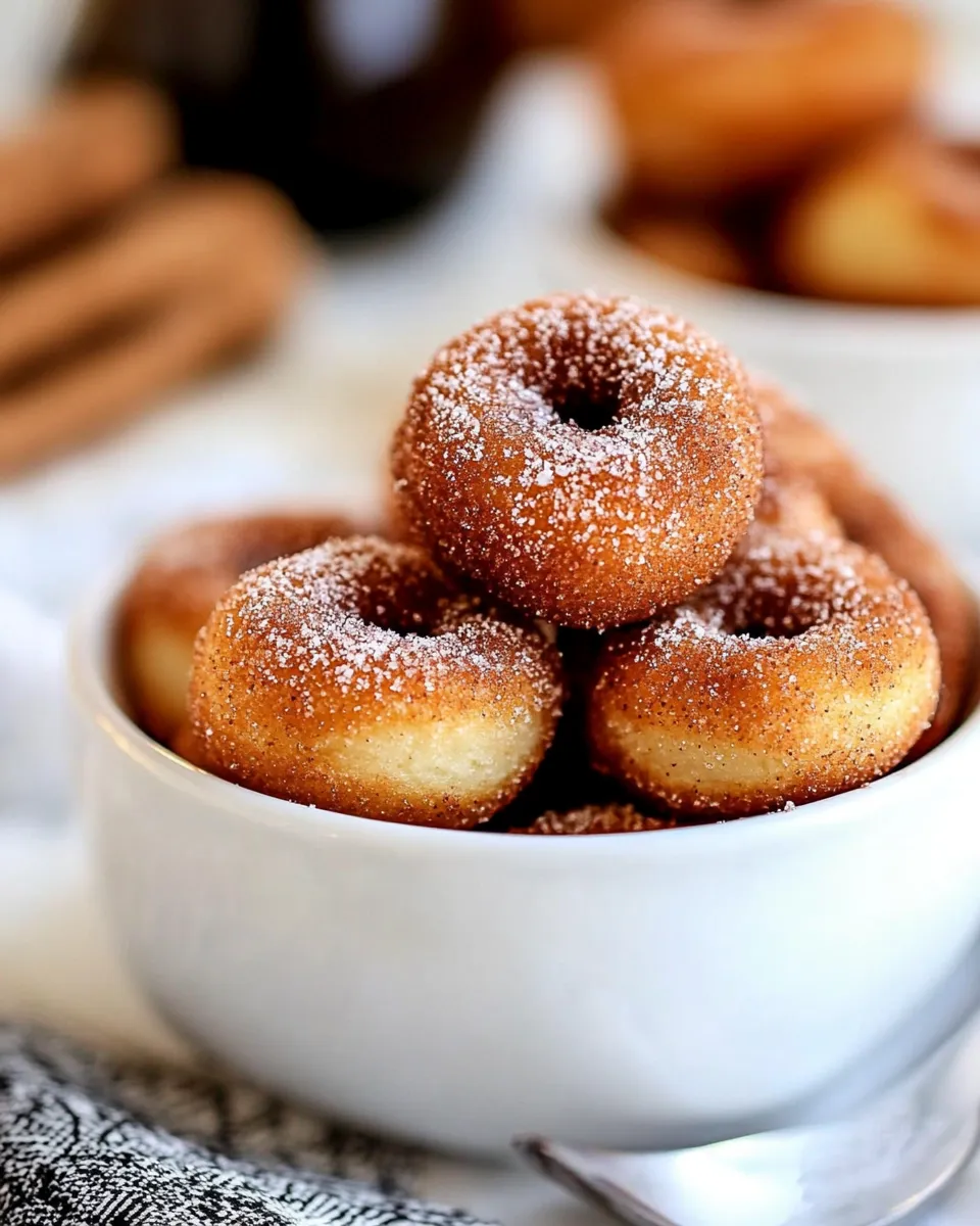 Easy Nutella Churro Donut Holes recipe photo