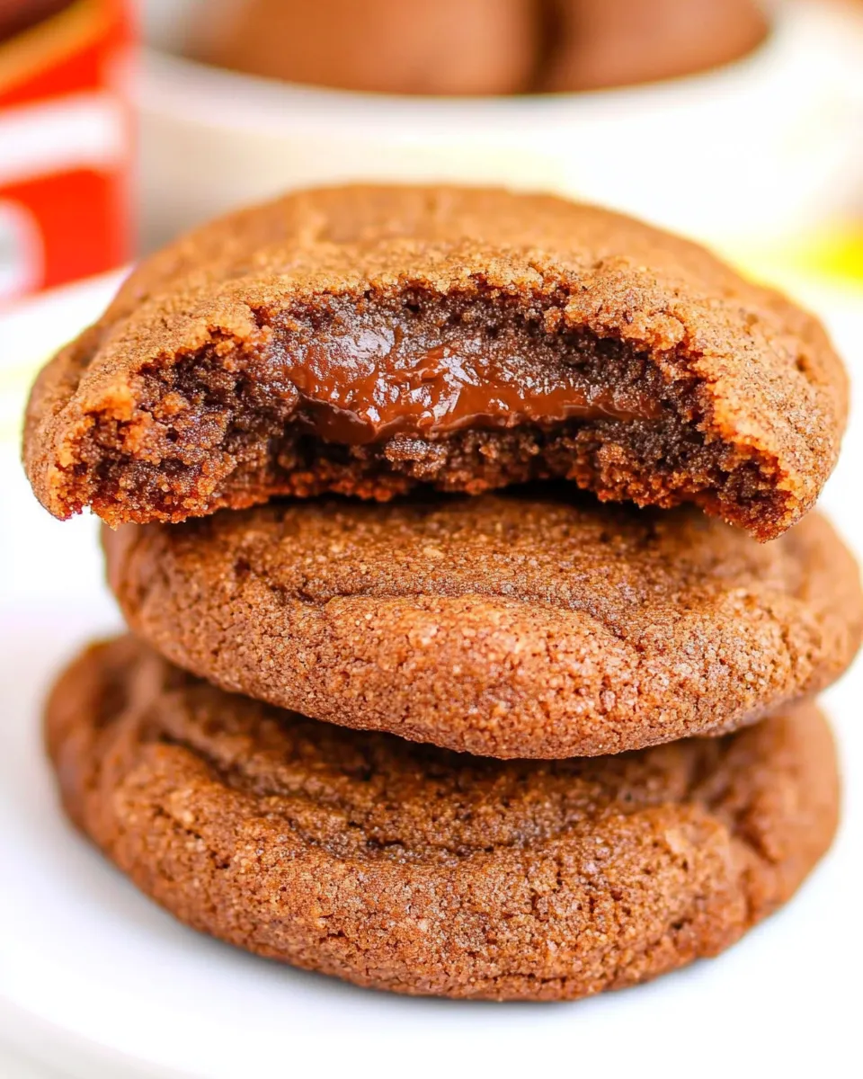 Easy Nutella Cookies Recipe shot
