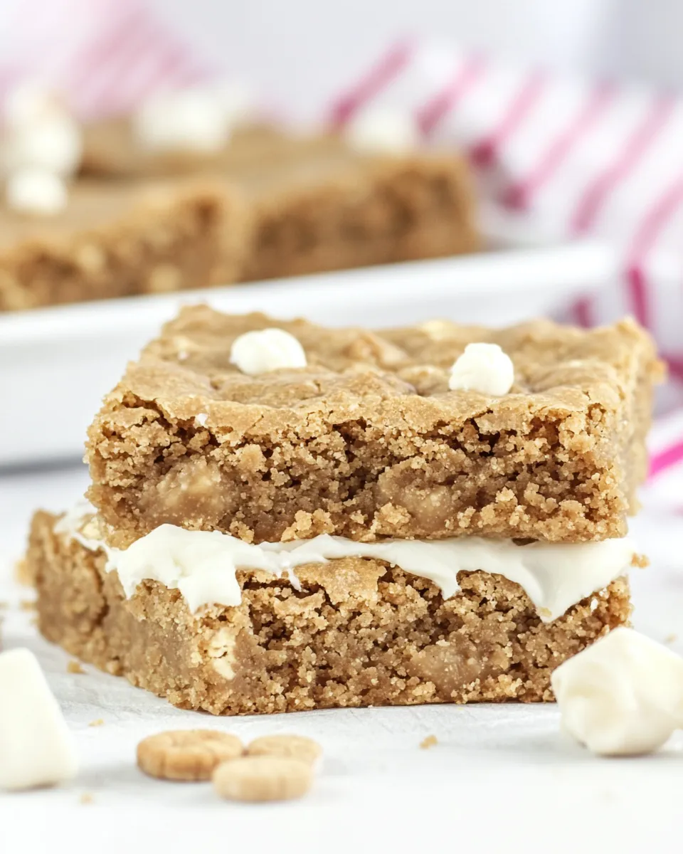 Easy Nutter Butter Butterscotch Blondies recipe photo