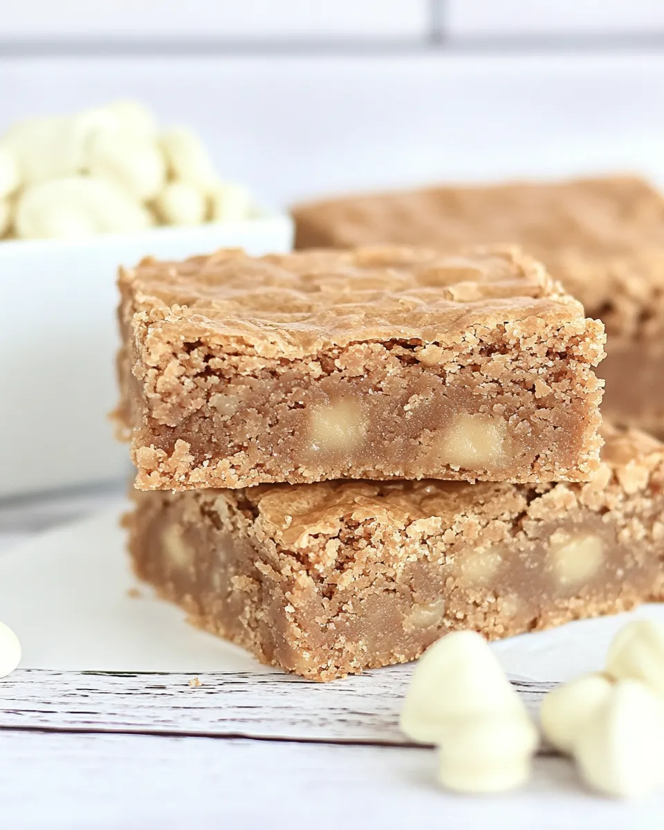 Tasty Nutter Butter Butterscotch Blondies shot