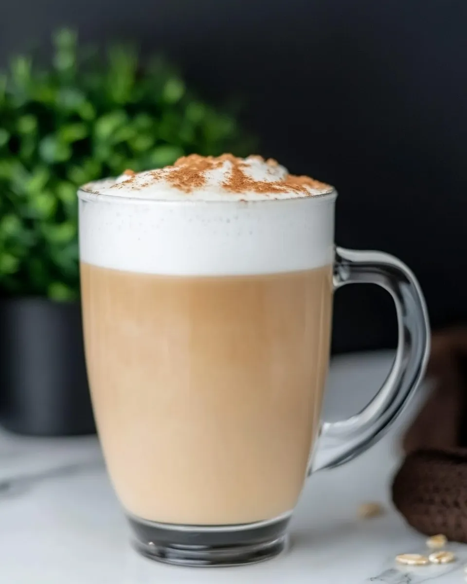 Homemade Oat Milk Latte photo