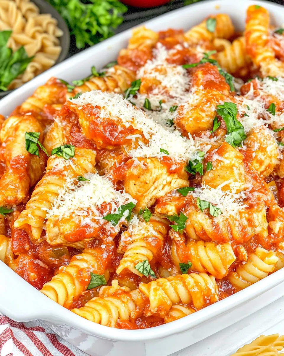 Quick One-Pot Chicken Parmesan Pasta recipe photo