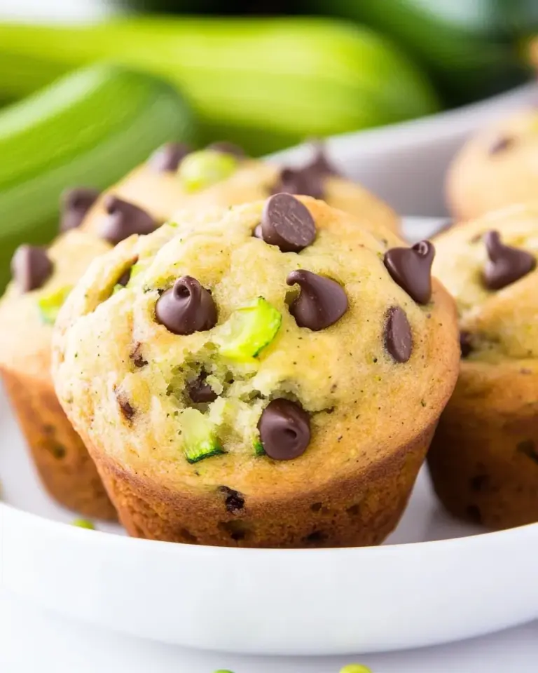 Homemade One Bowl Zucchini Chocolate Chip Muffins photo